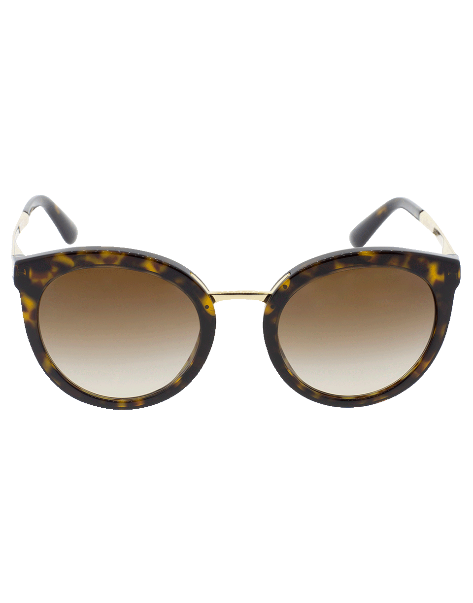 DOLCE & GABBANA-Tortoise Sunglasses-TORTOISE