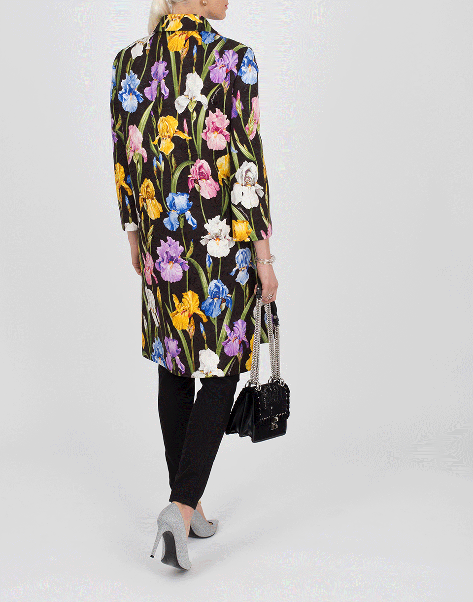 DOLCE & GABBANA-Iris Printed Coat-