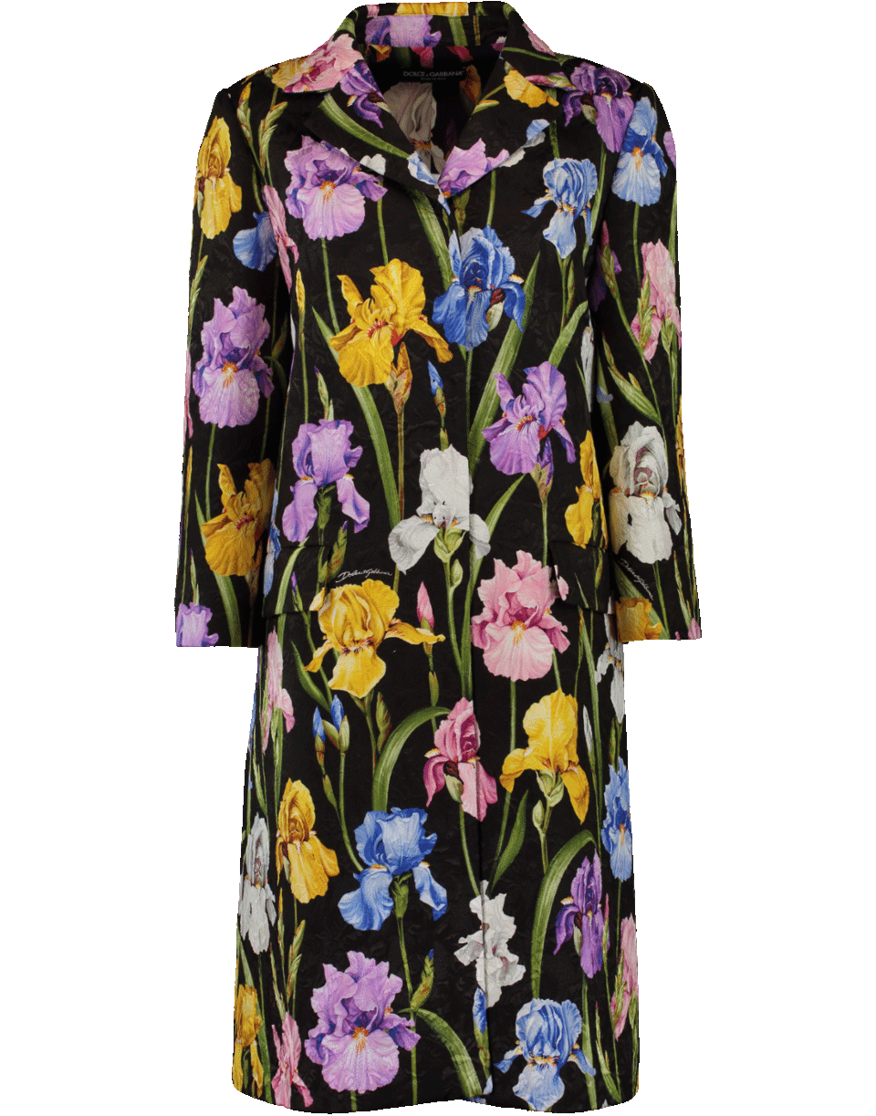DOLCE & GABBANA-Iris Printed Coat-