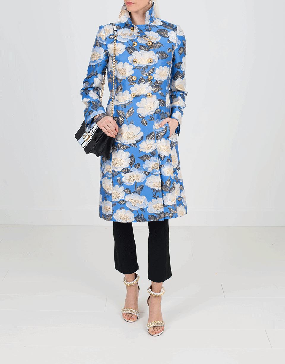 DOLCE & GABBANA-Lurex Jacquard Coat-