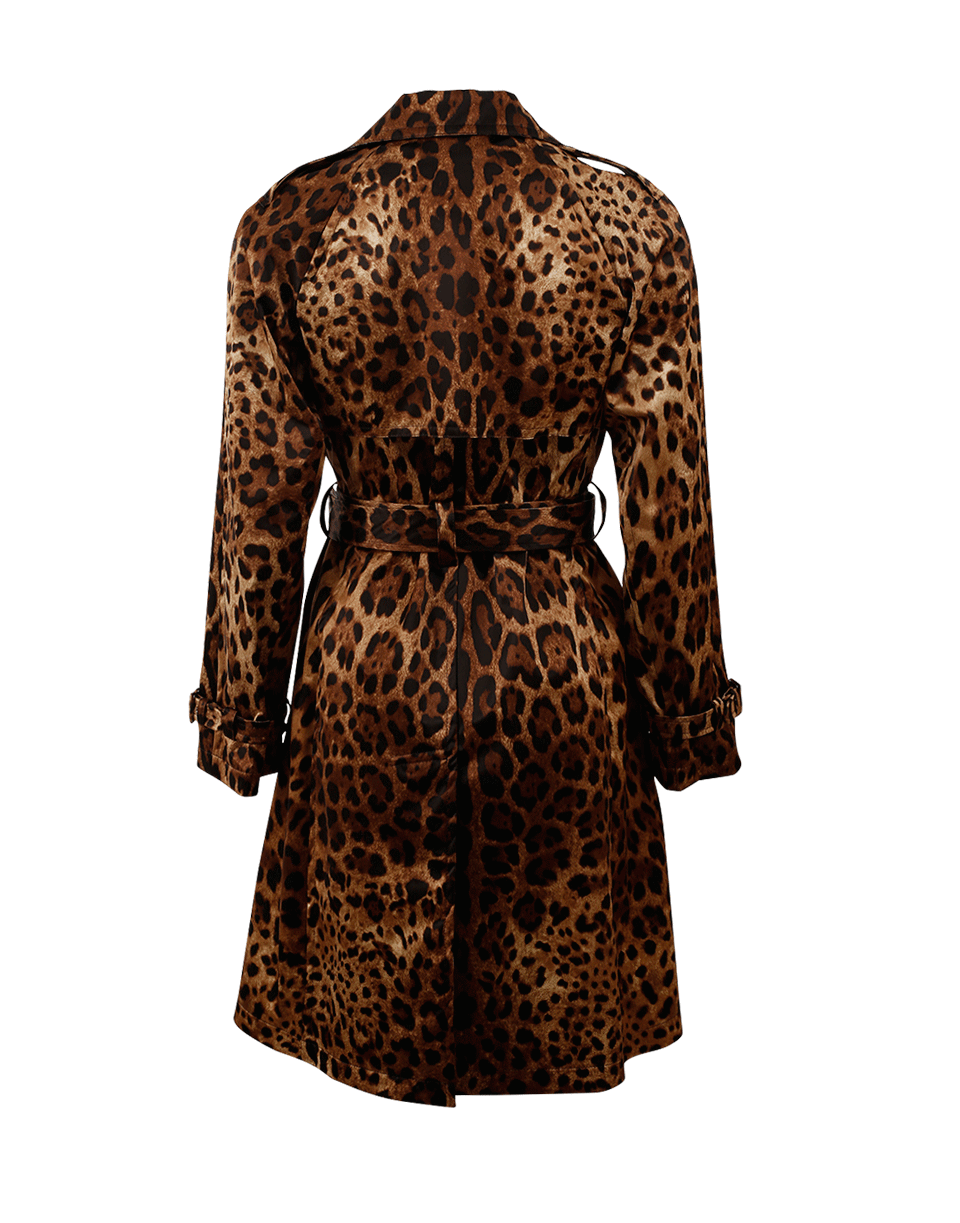 DOLCE & GABBANA-Leopard Trench-