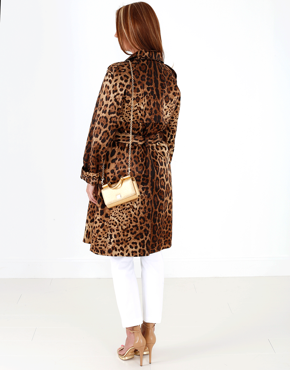DOLCE & GABBANA-Leopard Trench-