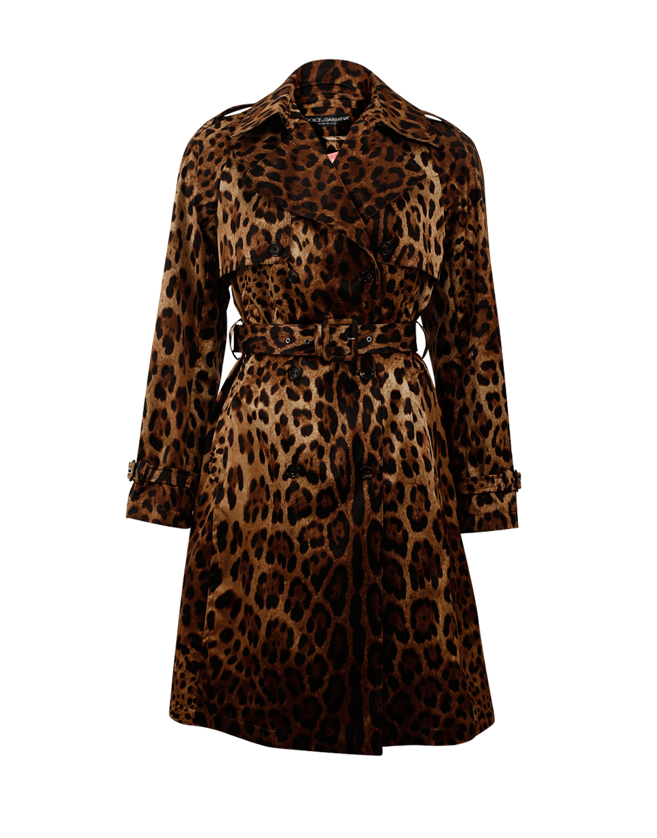 DOLCE & GABBANA-Leopard Trench-