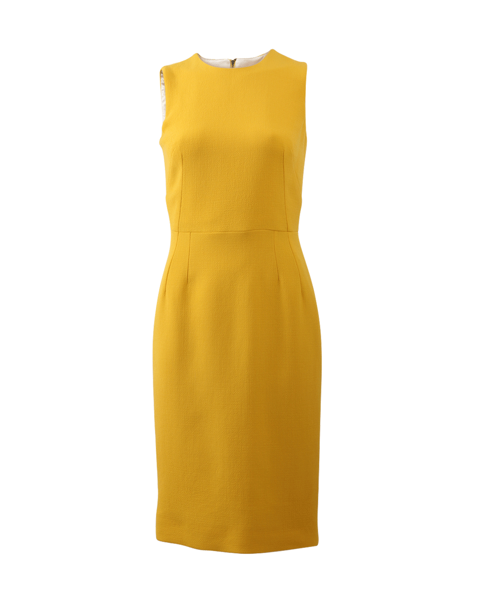 DOLCE & GABBANA-Wool Crepe Dress-
