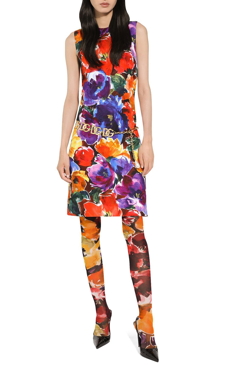 DOLCE & GABBANA-Brocade Dress-