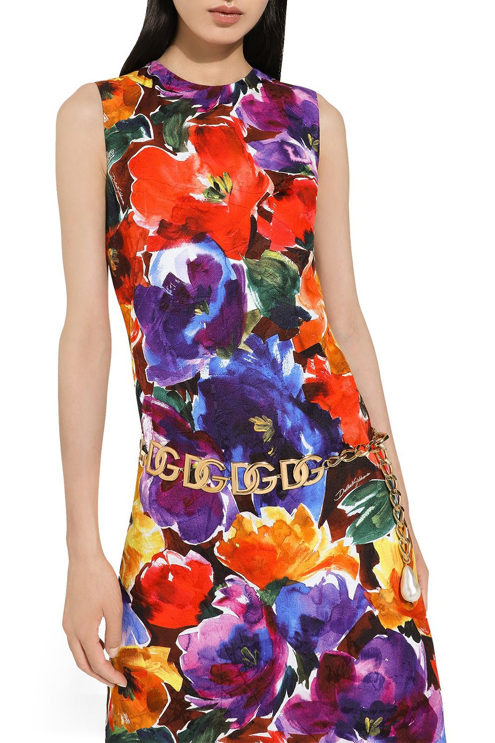 DOLCE & GABBANA-Brocade Dress-