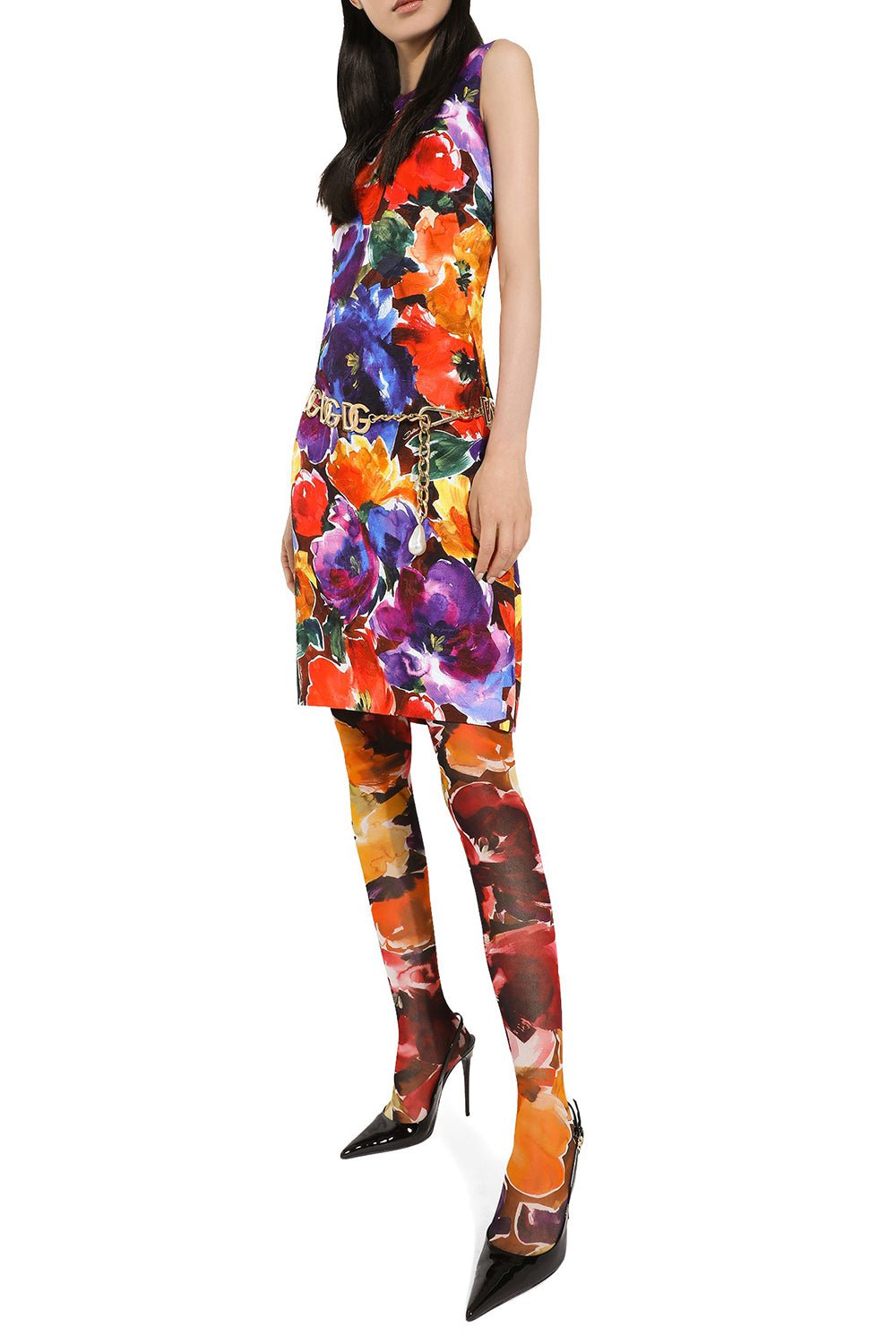 DOLCE & GABBANA-Brocade Dress-