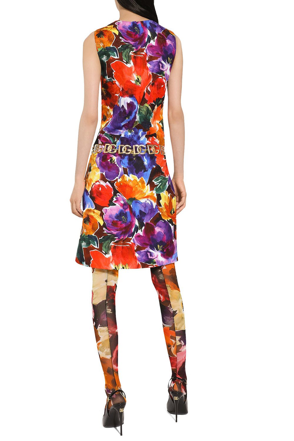 DOLCE & GABBANA-Brocade Dress-