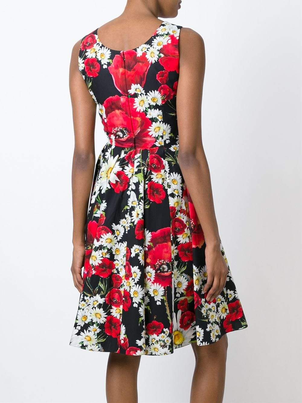 DOLCE & GABBANA-A-Line Floral Dress-
