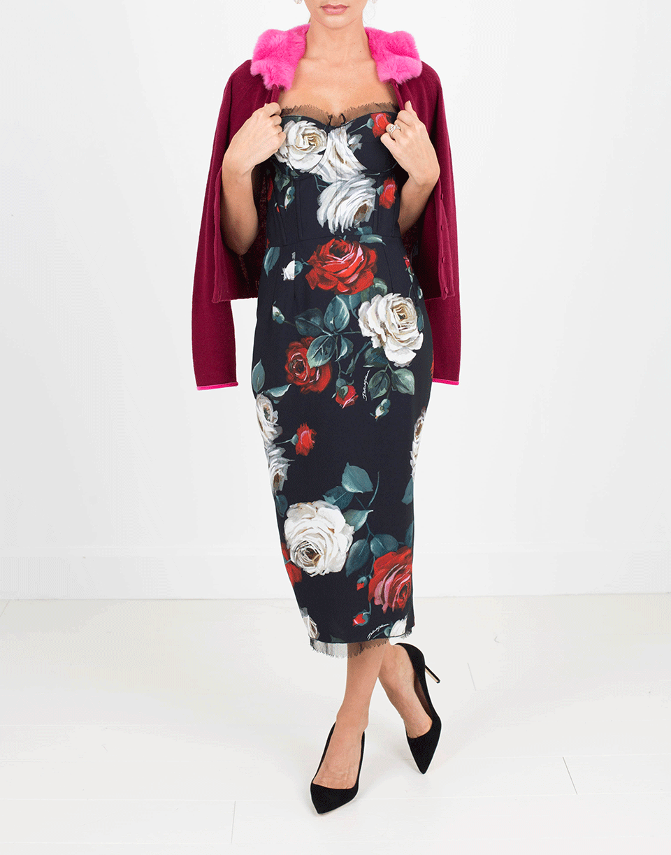 DOLCE & GABBANA-Cady Dress With Bustier-