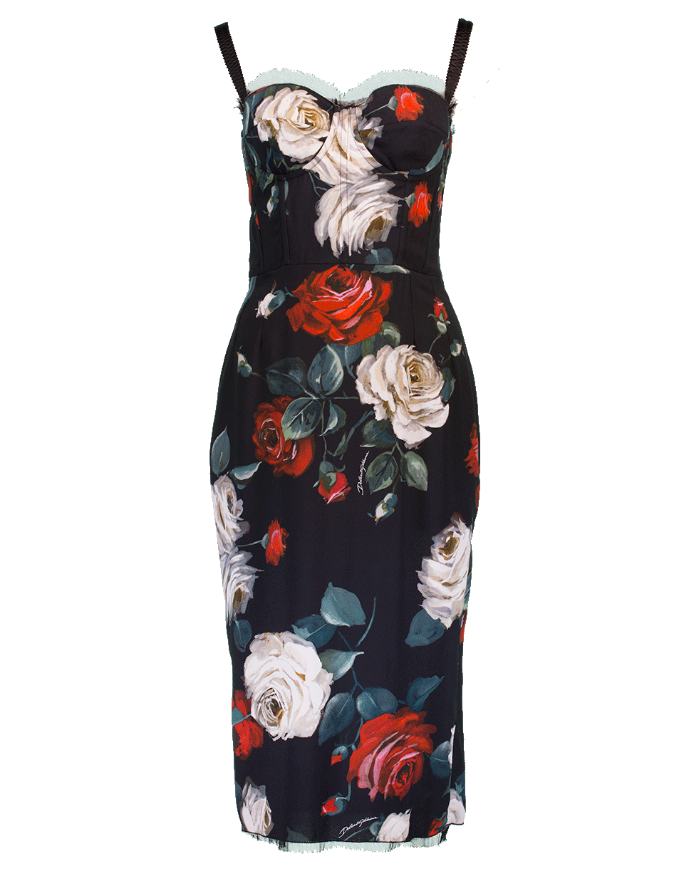 DOLCE & GABBANA-Cady Dress With Bustier-