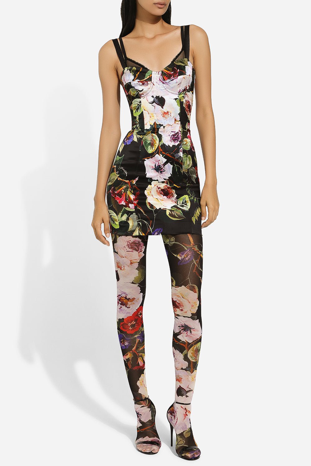 DOLCE & GABBANA-Bustier Mini Dress-