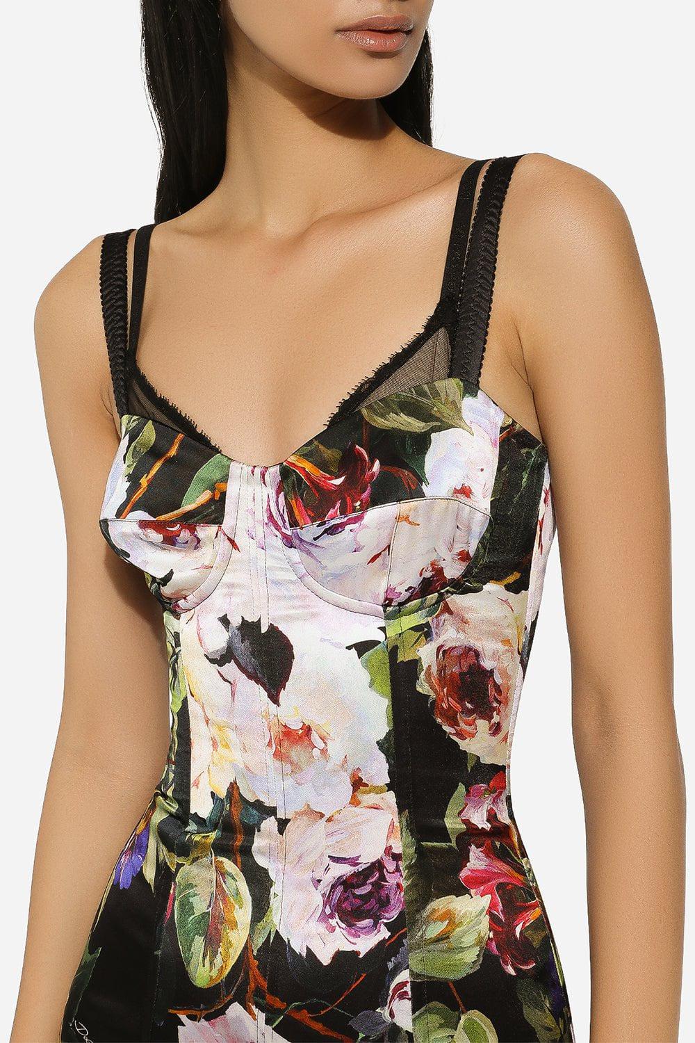 DOLCE & GABBANA-Bustier Mini Dress-