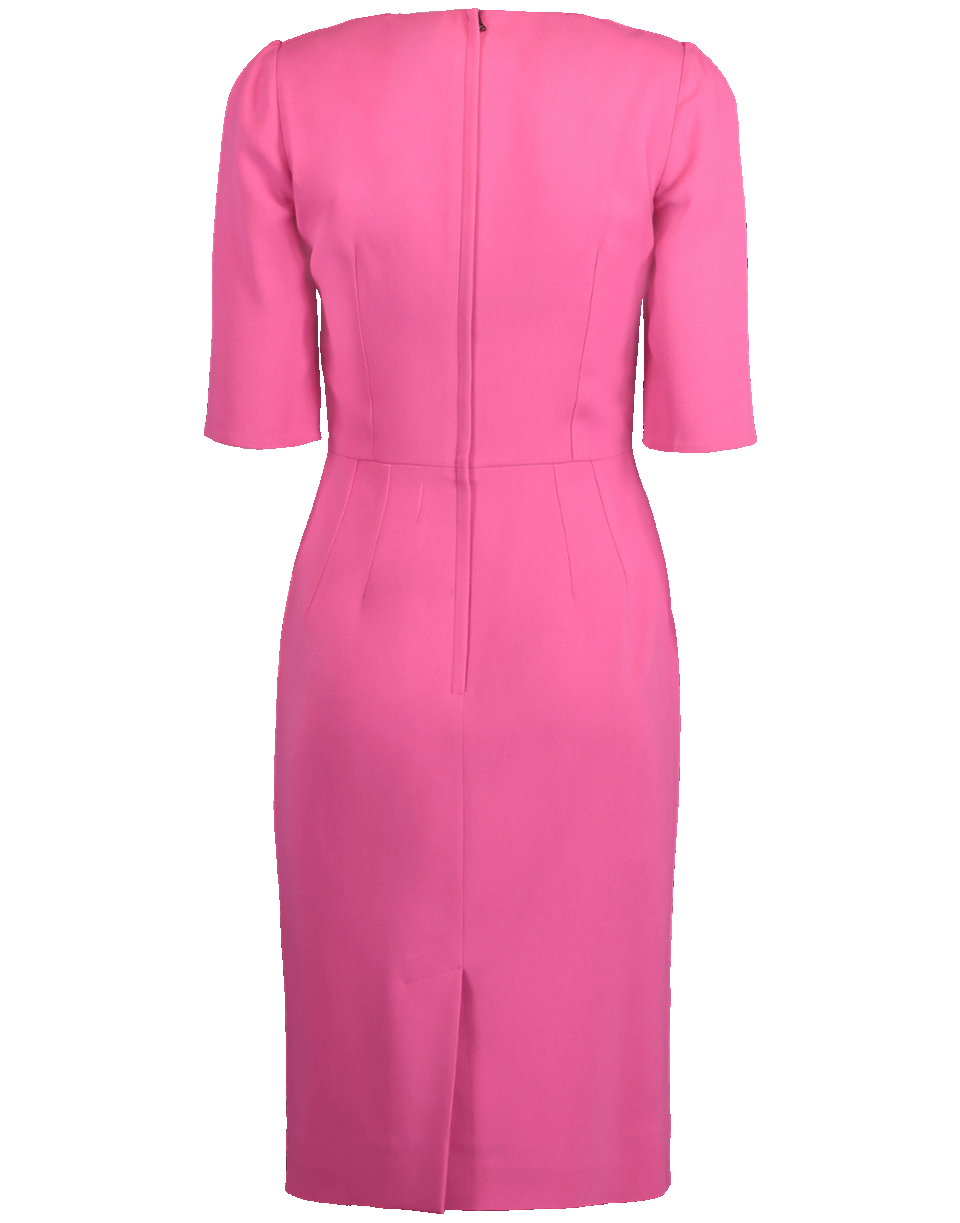 DOLCE & GABBANA-Crewneck Cady Dress-