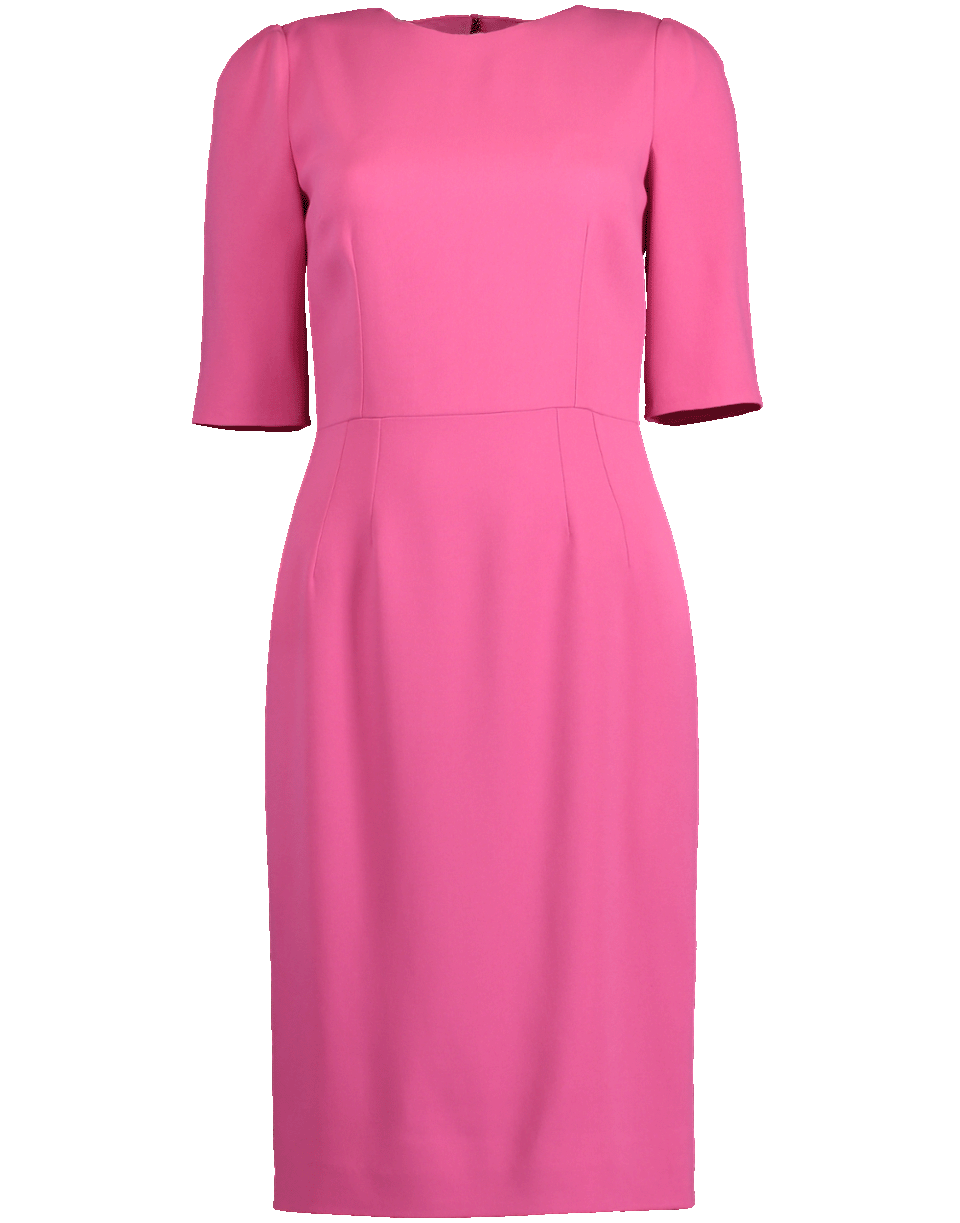 DOLCE & GABBANA-Crewneck Cady Dress-