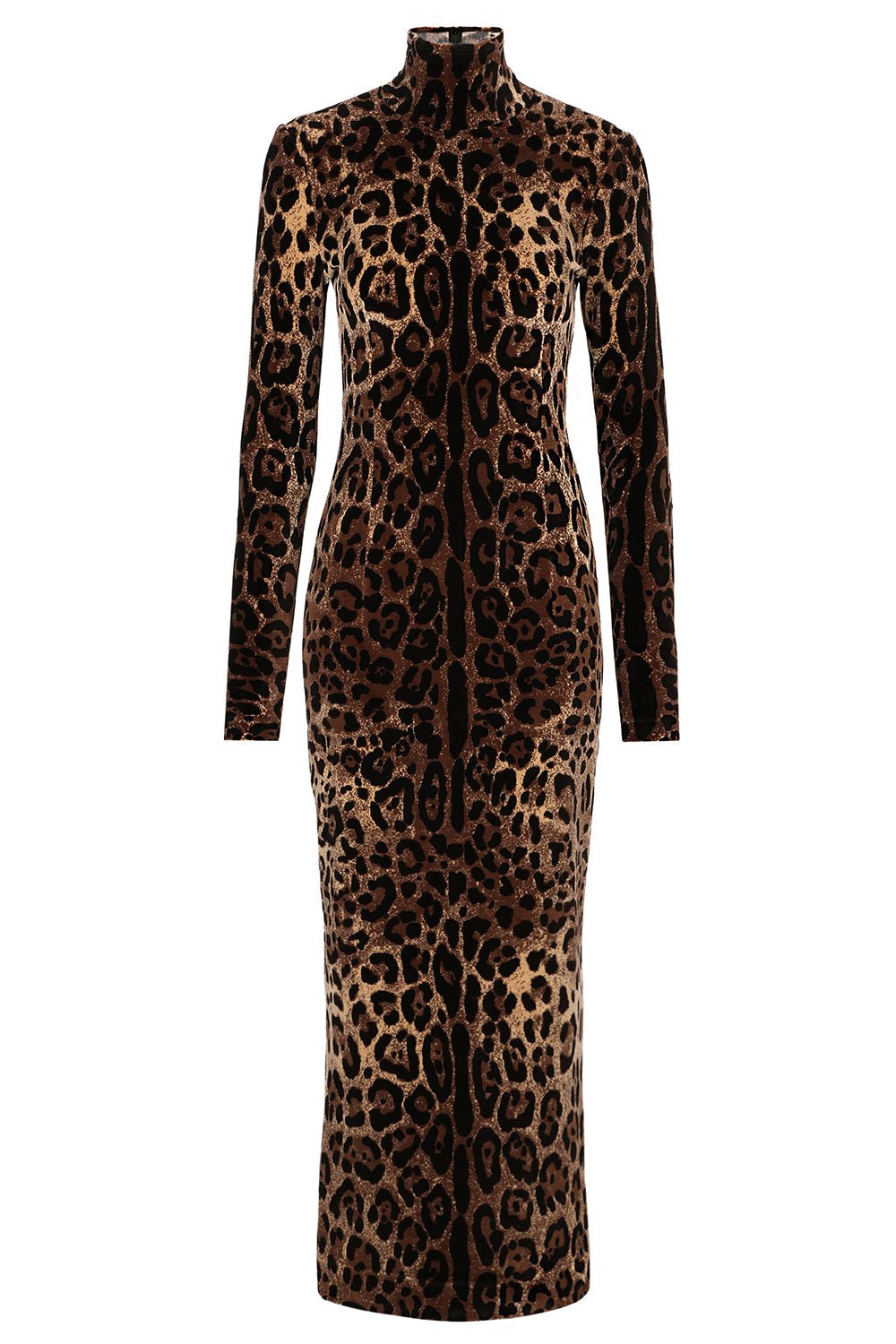 DOLCE & GABBANA-Leopard Long Dress-
