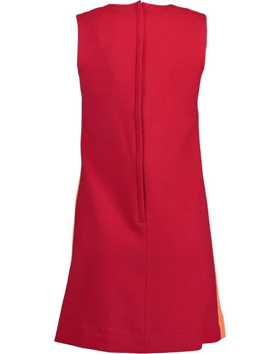 DOLCE & GABBANA-Sleeveless Color Block A-Line Dress-