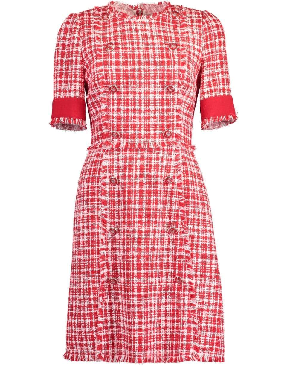 DOLCE & GABBANA-Tweed Mini Dress-