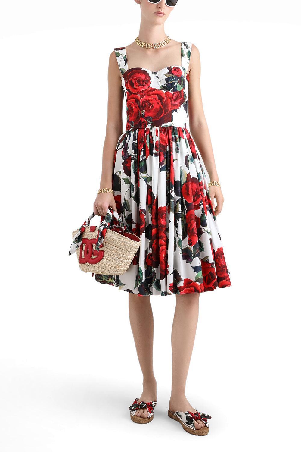 Midi Tank Dress-ROSA-40-CLOTHINGDRESSCASUAL-DOLCE & GABBANA
