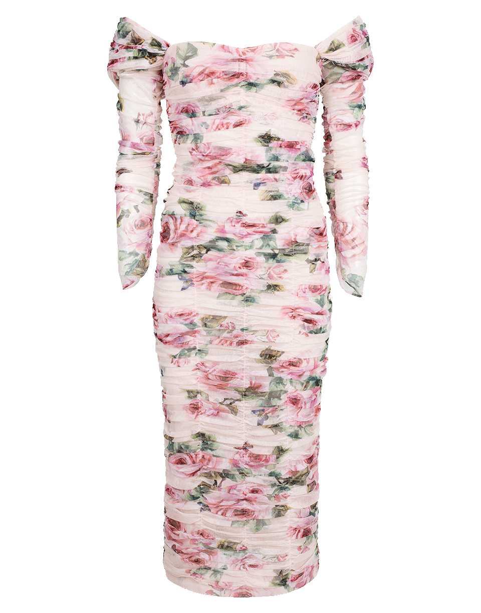 DOLCE & GABBANA-Ruched Dress-ROSE