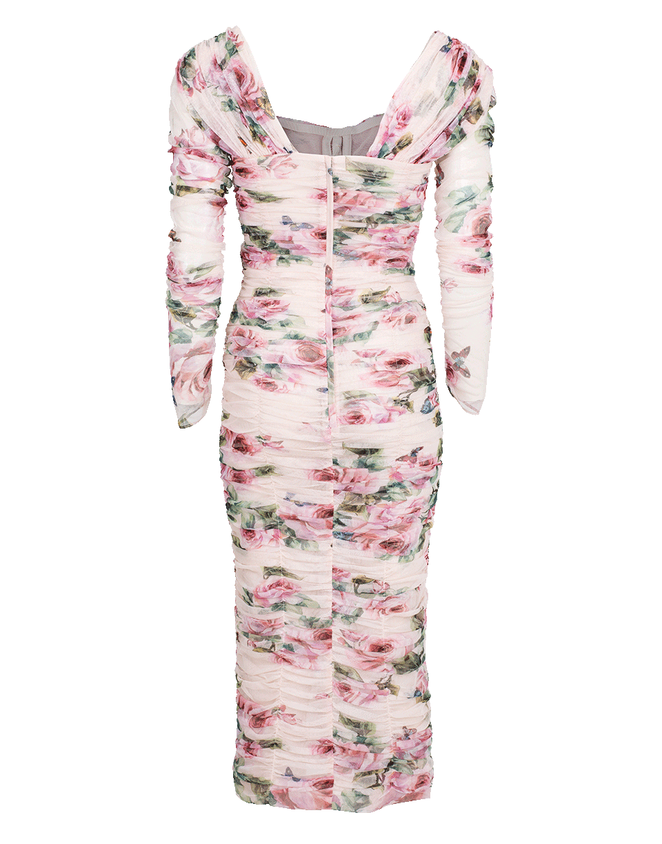 DOLCE & GABBANA-Ruched Dress-ROSE