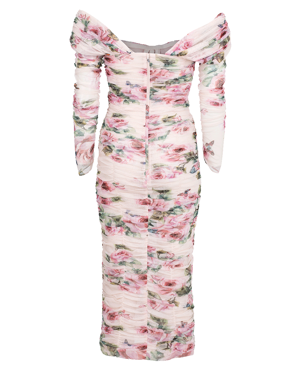 DOLCE & GABBANA-Ruched Dress-ROSE