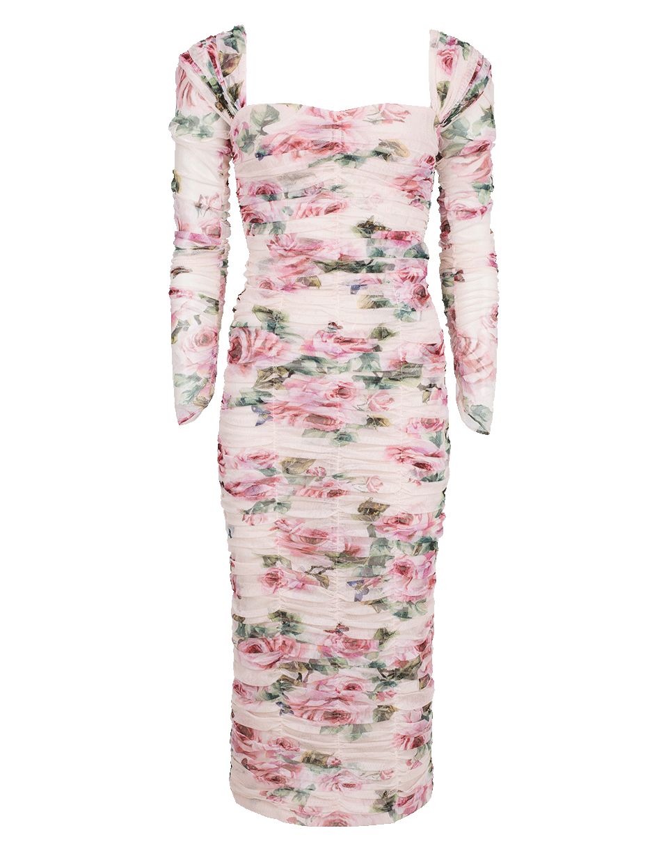 DOLCE & GABBANA-Ruched Dress-ROSE