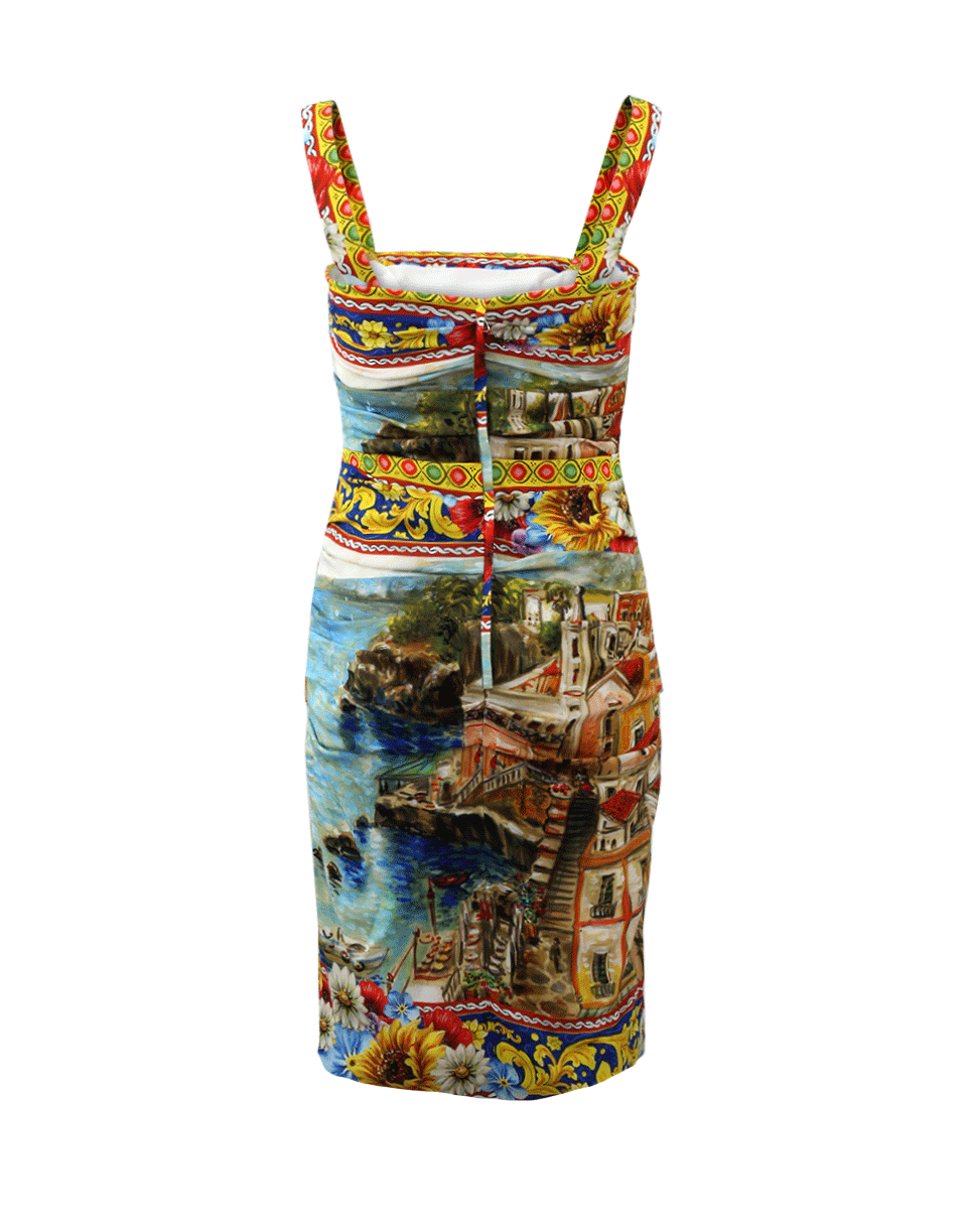 DOLCE & GABBANA-Stampa Print Tank Dress-
