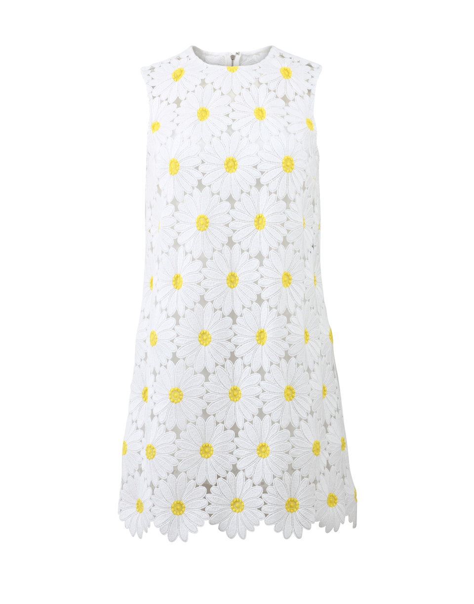 DOLCE & GABBANA-Daisy Macrame Shift Dress-