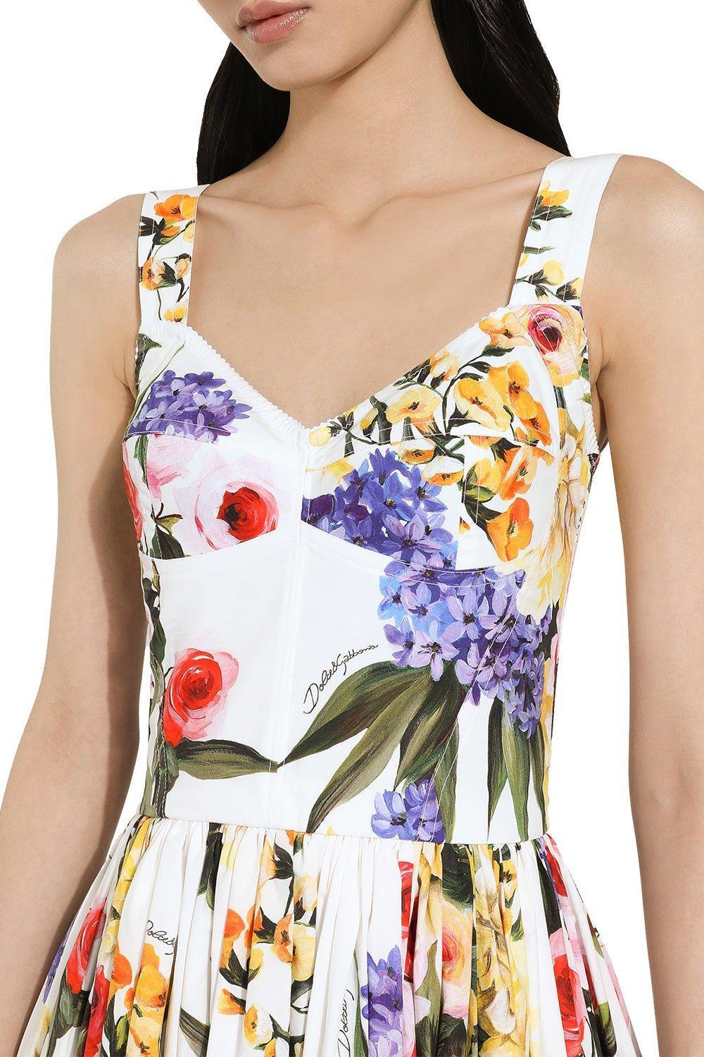DOLCE & GABBANA-Corset Flare Dress-