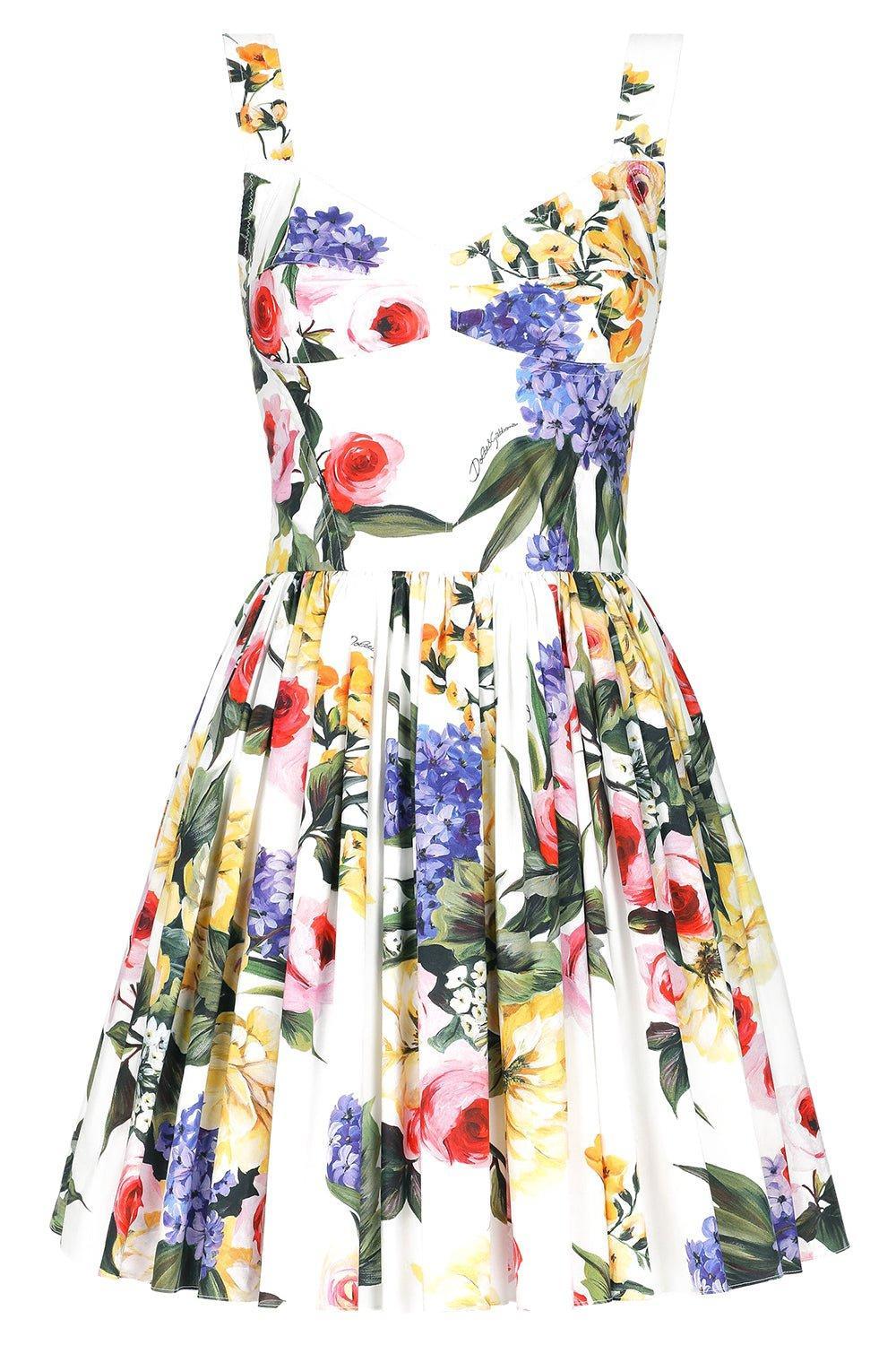 DOLCE & GABBANA-Corset Flare Dress-