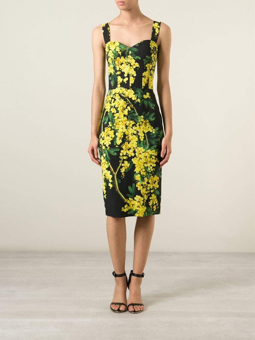 DOLCE & GABBANA-Mimosa Print Tank Dress-