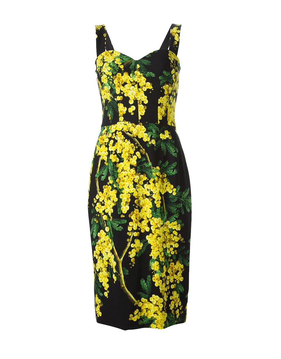 DOLCE & GABBANA-Mimosa Print Tank Dress-