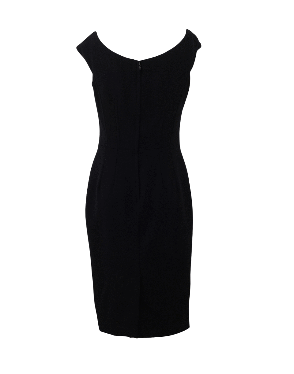 DOLCE & GABBANA-Slim V-Neck Dress-