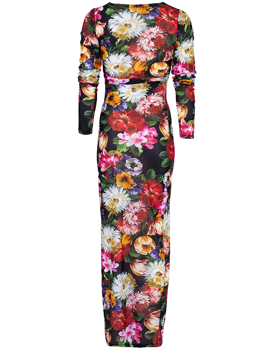 DOLCE & GABBANA-Floral Jersey Slip-On Dress-