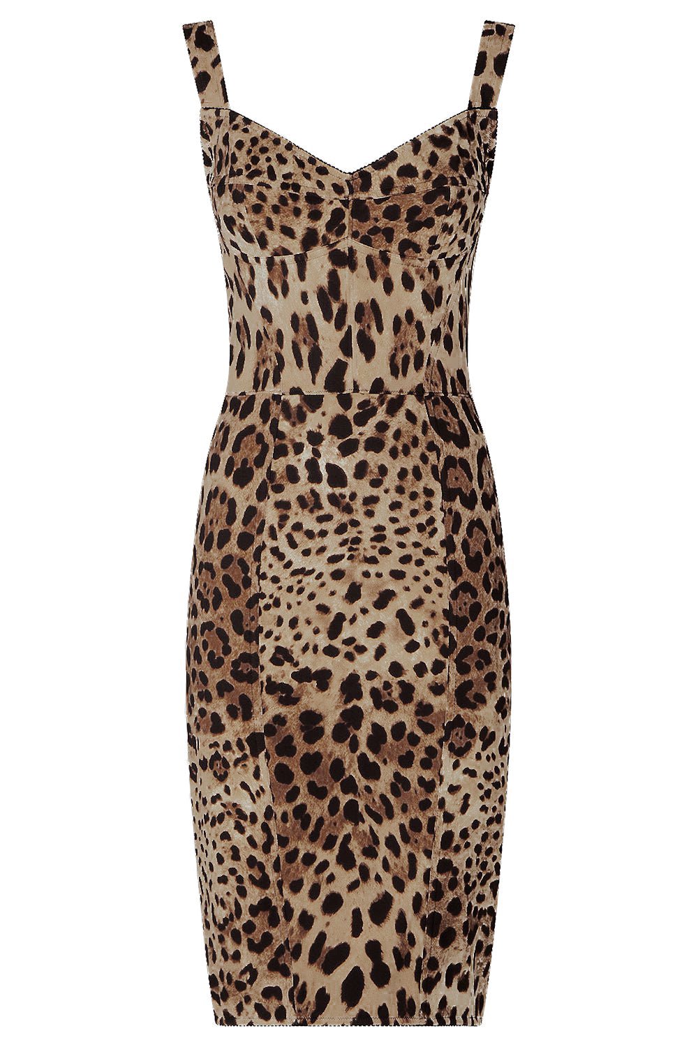 DOLCE & GABBANA-Sleeveless Turbino Midi Dress-