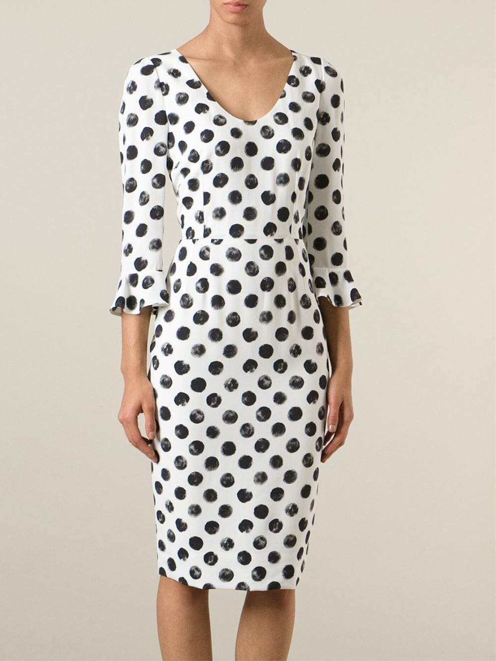 DOLCE & GABBANA-Polka Dot Dress-