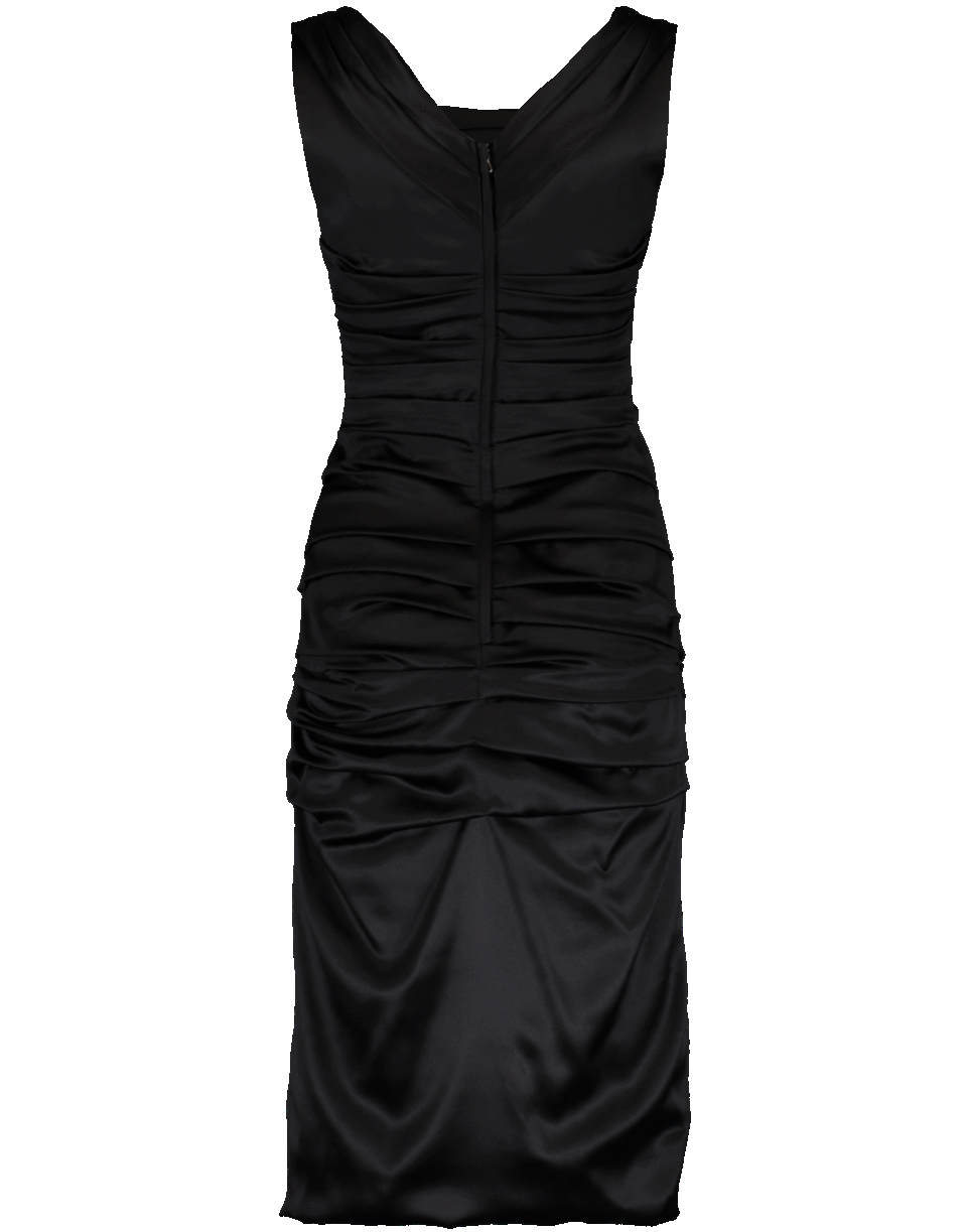 DOLCE & GABBANA-Shiny Satin Dress-
