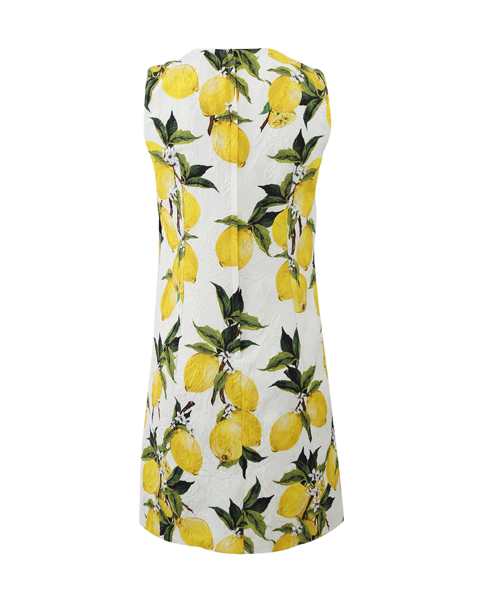 DOLCE & GABBANA-Lemon Brocade Shift-