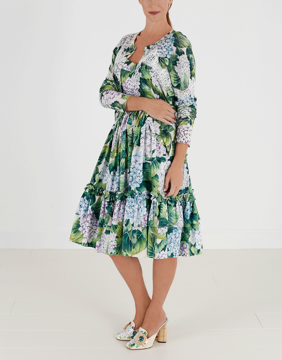 DOLCE & GABBANA-Bustier Poplin Dress-