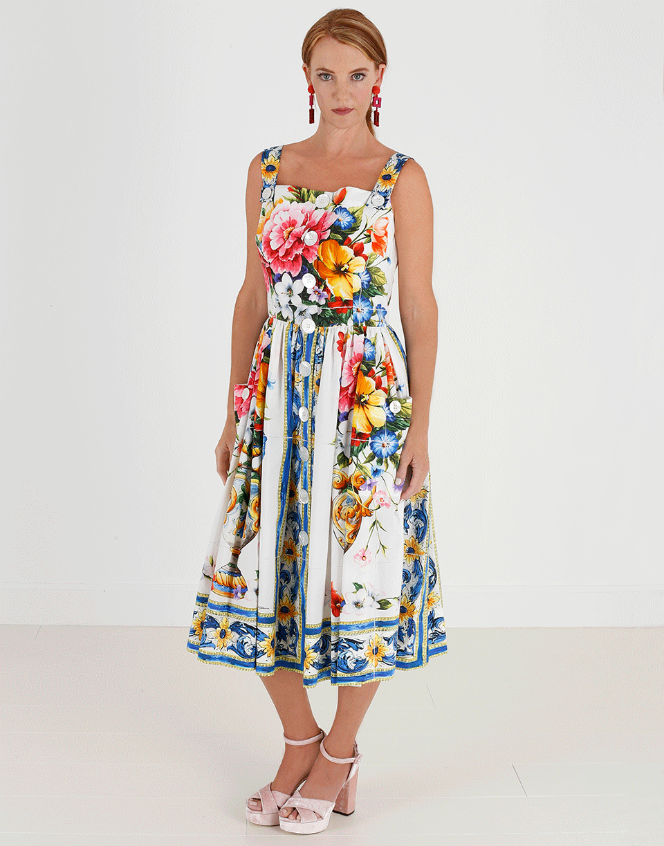DOLCE & GABBANA-Floral Dress-