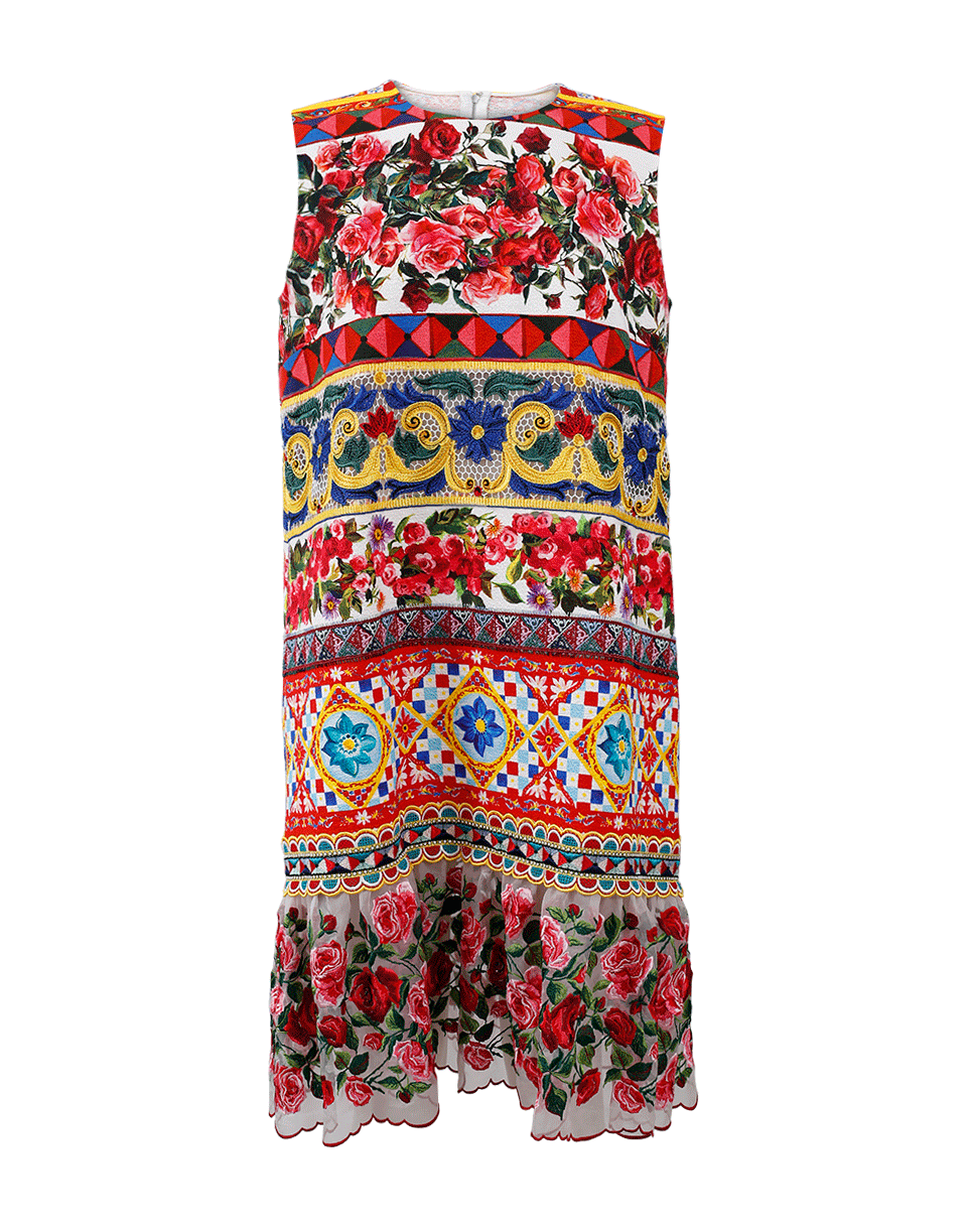DOLCE & GABBANA-Mamba Print Shift Dress-
