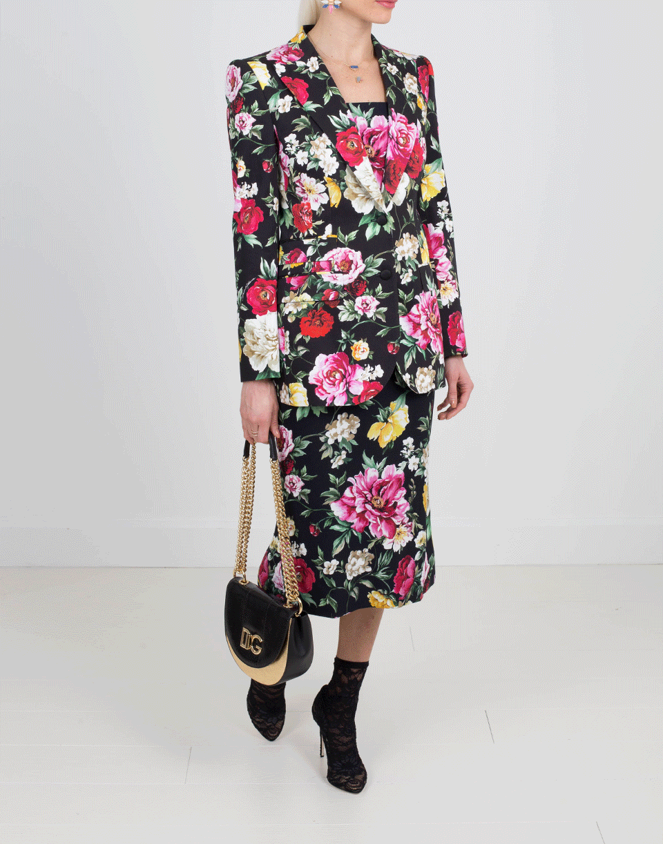 DOLCE & GABBANA-Floral Blazer-