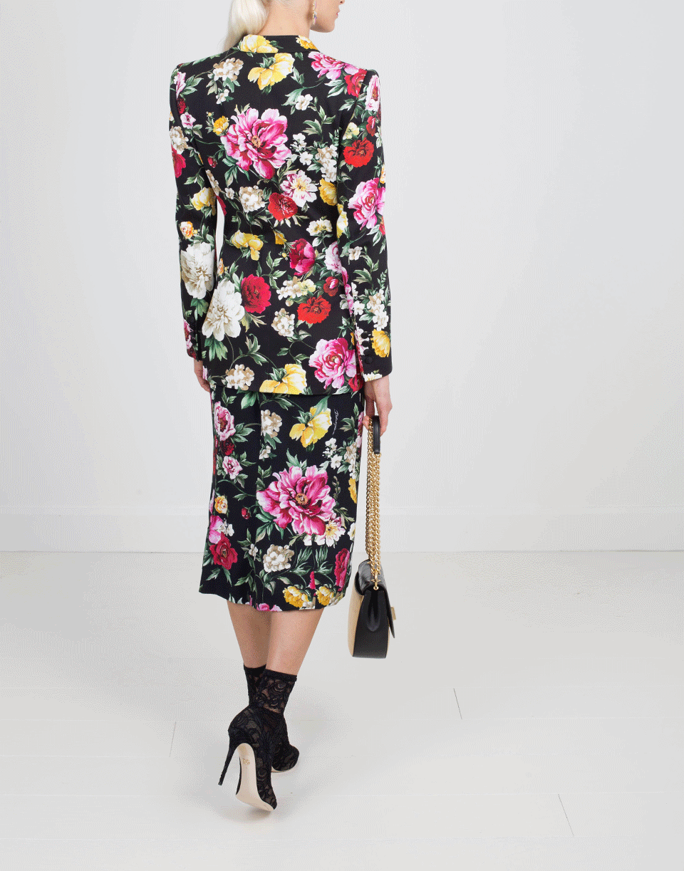 DOLCE & GABBANA-Floral Blazer-