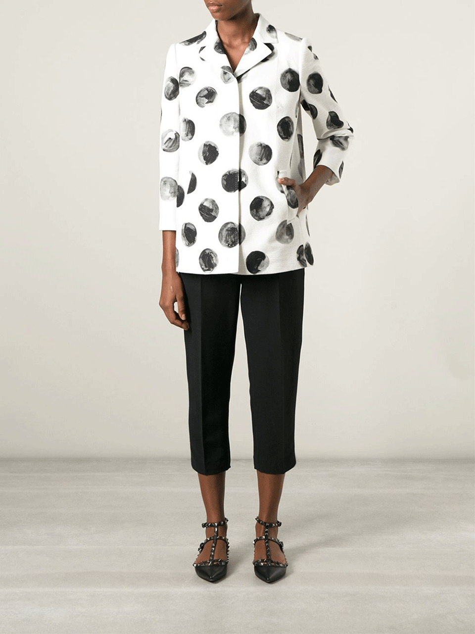 DOLCE & GABBANA-Polka Dot Jacket-