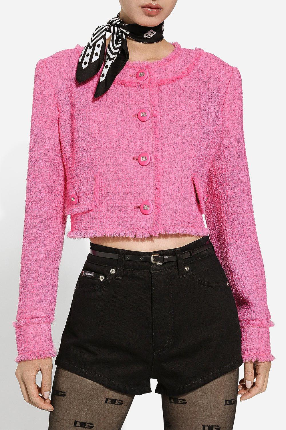 DOLCE & GABBANA-Cropped Jacket-