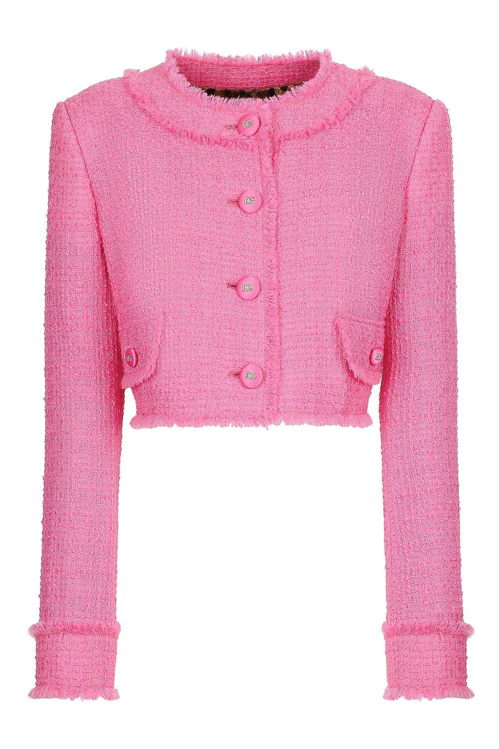 DOLCE & GABBANA-Cropped Jacket-