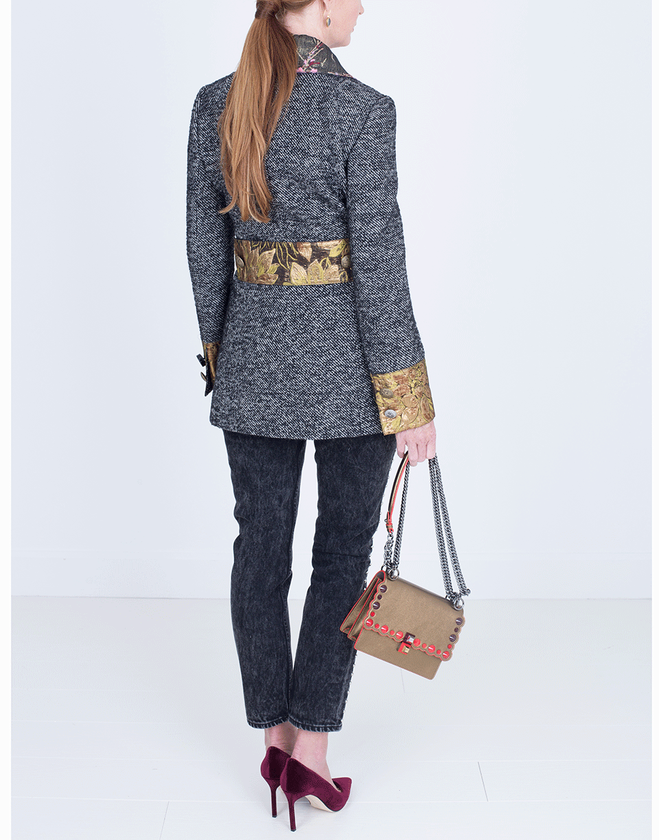 DOLCE & GABBANA-Tweed Jacket-BLCK/GREY