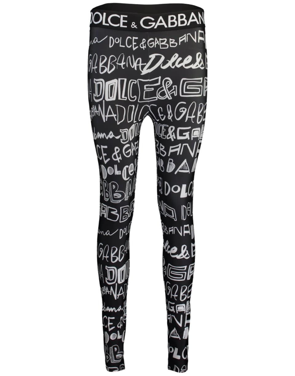 DOLCE & GABBANA-Graffiti Print Legging-