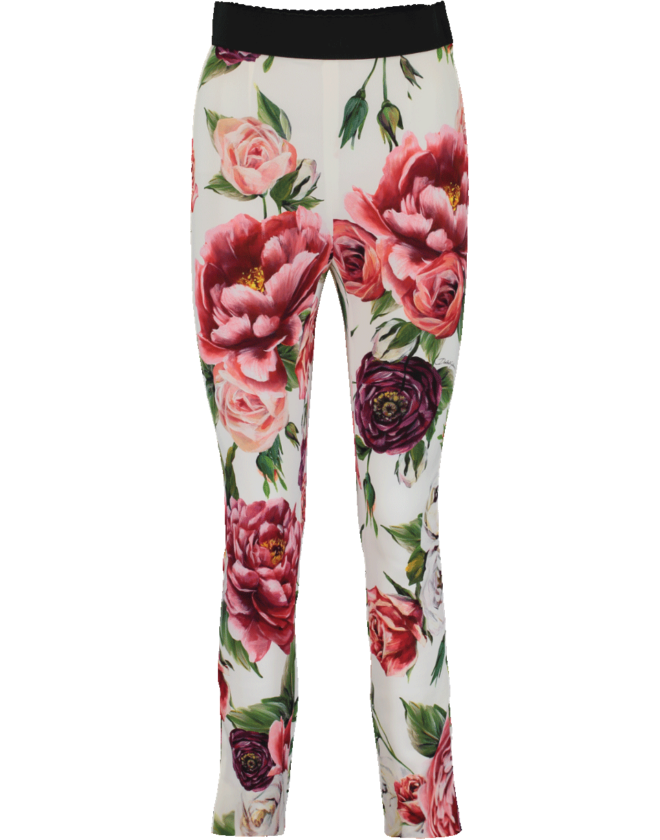 DOLCE & GABBANA-Floral Print Legging-